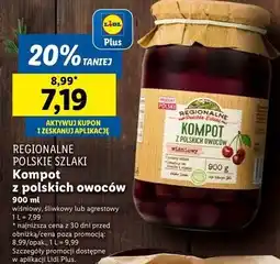 Lidl Kompot z polskich owoców agrestowy Regionalne Szlaki oferta