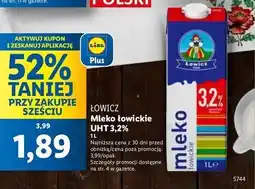 Lidl Mleko 3.2 % Łowicz 1906 Łowickie oferta