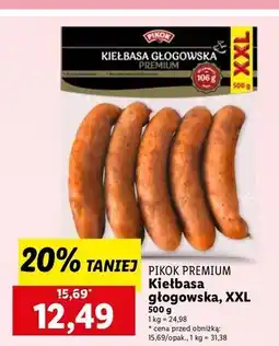 Lidl Kiełbasa głogowska Pikok oferta
