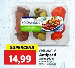 Lidl Antipasti oliwki zielone nadziewane serkiem Eridanous oferta
