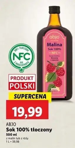 Lidl Sok z róży Abjo oferta