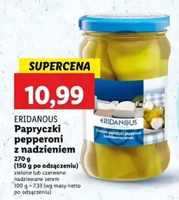 Lidl Papryczki pepperoni zielone Eridanous oferta