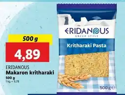 Lidl Makaron kritharaki Eridanous oferta