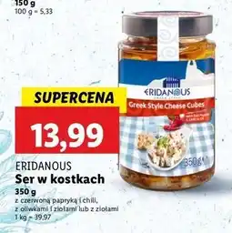 Lidl Ser w kostkach z oliwa oliwek i ziołami Eridanous oferta