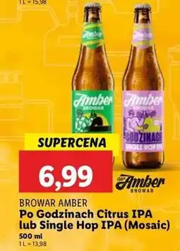 Lidl Piwo single hop Amber oferta