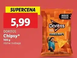 Lidl Chipsy kukurydziane minecraft movie o smaku serowym Doritos oferta