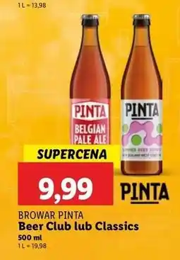 Lidl Piwo Pinta Classics oferta