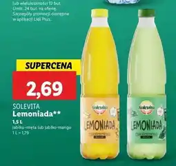 Lidl Lemoniada jabłko-cytryna-mango Solevita oferta