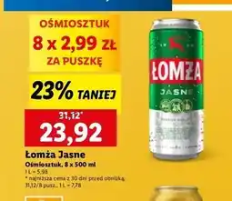 Lidl Piwo Łomża Jasne (Dawniej Export) oferta