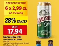 Lidl Piwo Namysłów Pils oferta