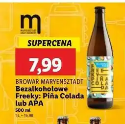 Lidl Piwo freeky pinacolada Maryensztadt oferta