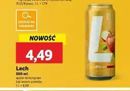 Lidl Piwo Lech Lemon Pomelo oferta