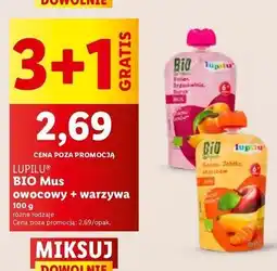 Lidl Mus banan jabłko marchew Lupilu oferta