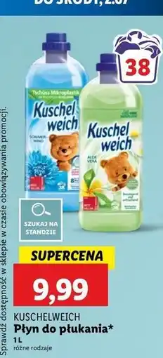 Lidl Płyn do płukania aloe vera Kuschelweich oferta