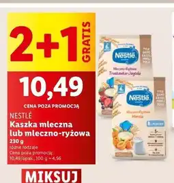 Lidl Kaszka mleczno-ryżowa morela Nestle oferta