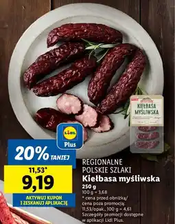 Lidl Kiełbasa mysliwska oferta