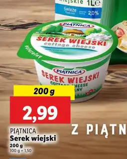 Lidl Serek naturalny Piątnica serek wiejski oferta