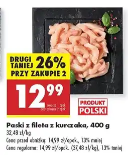 Biedronka Paski z fileta z kurczaka Kraina Mięs oferta