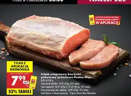 Biedronka Schab wieprzowy bez kości pakowany próżniowo Kraina Mięs oferta
