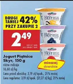 Biedronka Jogurt Piątnica Skyr oferta