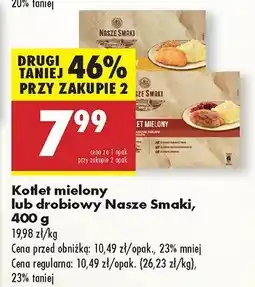 Biedronka Danie gotowe Kotlet mielony lub drobiowy Nasze Smaki oferta
