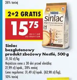 Biedronka Kaszka bezglutenowa zbożowa Sinlac Nestle oferta