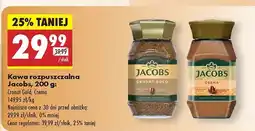 Biedronka Kawa rozpuszczalna Jacobs Cronat Gold, Crema, 200 g oferta
