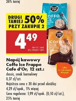 Biedronka Napój kawowy Coffo Ice Frappe Cafe d'Or classic, smak karmelowy, 12 szt oferta