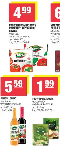 Spar Przecier pomidorowy, pomidory bez skórki Łowicz oferta