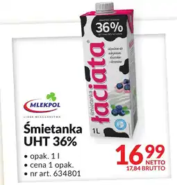 Makro Śmietanka UHT 36% Mlekpol oferta
