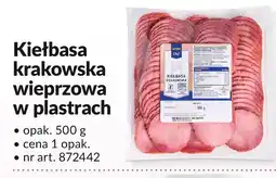 Makro Kiełbasa krakowska wieprzowa w plastrach Metro Chef oferta