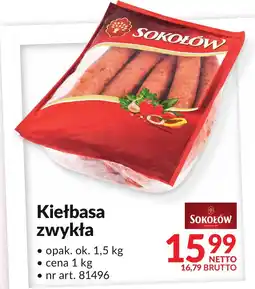 Makro Kiełbasa zwykła Sokołów oferta