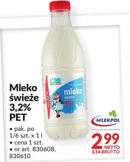 Makro Mleko świeże 3,2% PET Mlekpol oferta