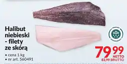Makro Halibut niebieski filety ze skórą Makro oferta