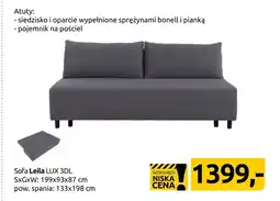 Black Red White Sofa Lux oferta