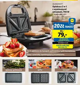 Lidl Opiekacz do kanapek SilverCrest oferta