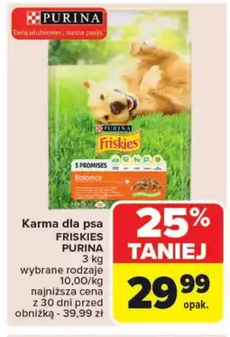 Carrefour Karma dla psa Friskies oferta