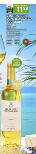 Biedronka Wino Adega Coop Ponte Da Barca Loureiro oferta