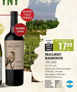 Biedronka Wino Malbec Reserva oferta