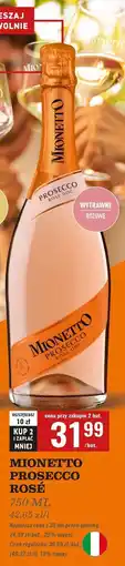 Biedronka Wino Mionetto Prosecco Rose oferta