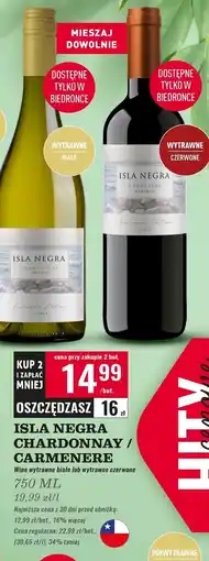 Biedronka Wino Isla Negra Carmenere Reserva oferta