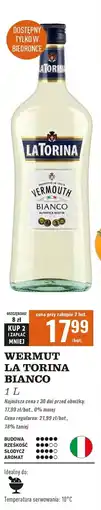 Biedronka Vermouth La Torina Bianco oferta