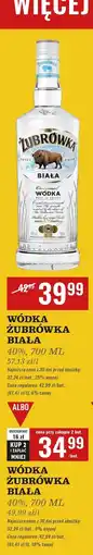 Biedronka Wódka Żubrówka Biała oferta