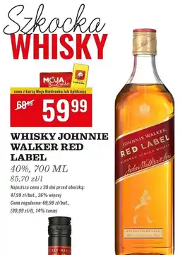 Biedronka Whisky Johnnie Walker Red Label oferta