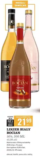 Biedronka Likier Biały Bocian Panna Cotta Z Maliną oferta