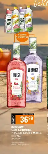 Biedronka Gin lavender & orange 500 ml + schweppes 850 Lubuski oferta