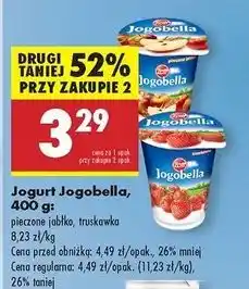Biedronka Jogurt truskawka Zott Jogobella oferta