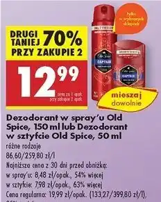 Biedronka Dezodorant Old Spice Captain oferta
