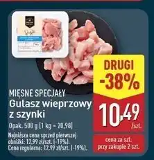 ALDI Gulasz wieprzowy z szynki Mięsne Specjały Zawsze Świeże (Aldi) oferta