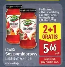 ALDI Sos spaghetti Łowicz oferta